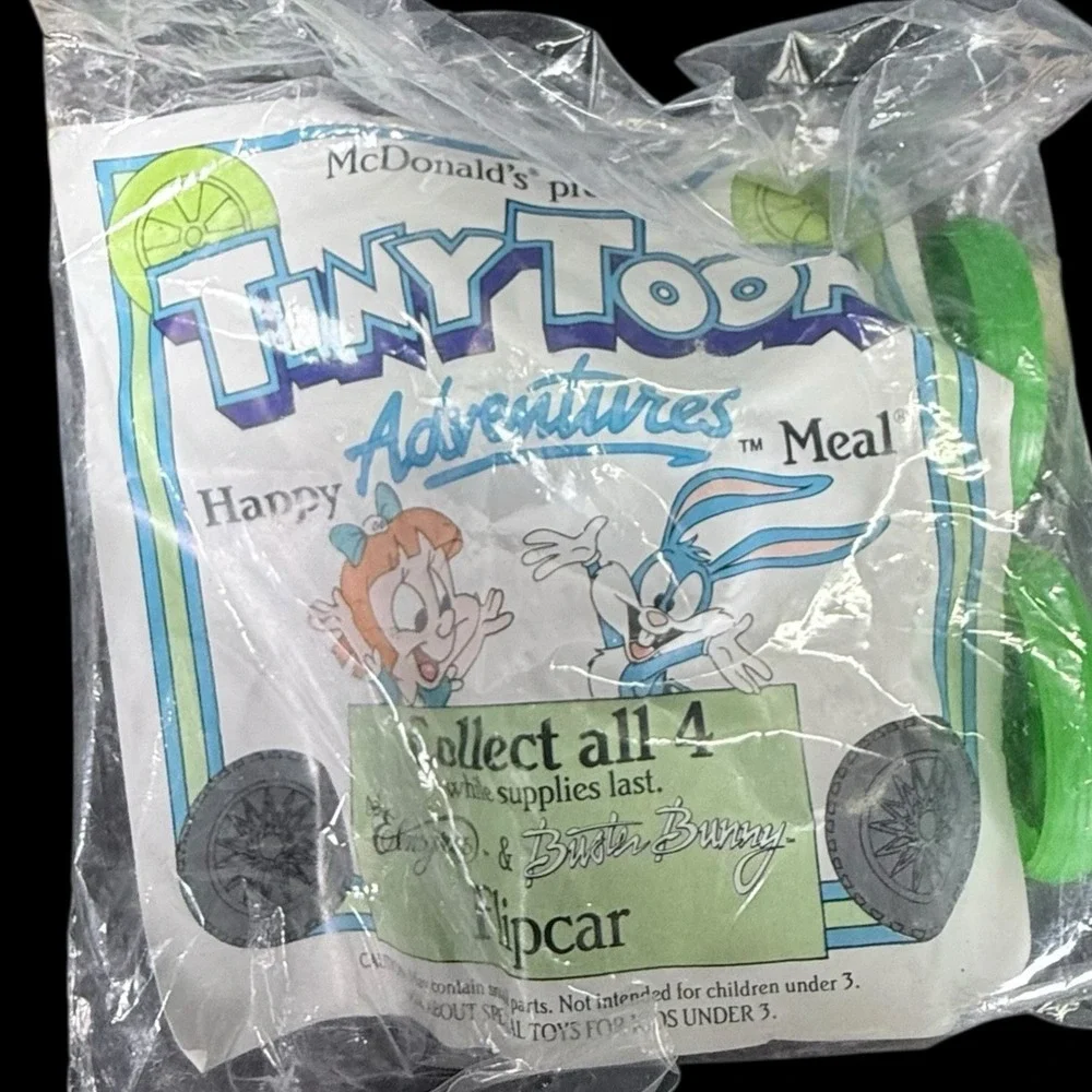 Tiny Toon Adventures McDonalds Happy Meals Toys Flip Cars and Under 3 Toys 13pcs